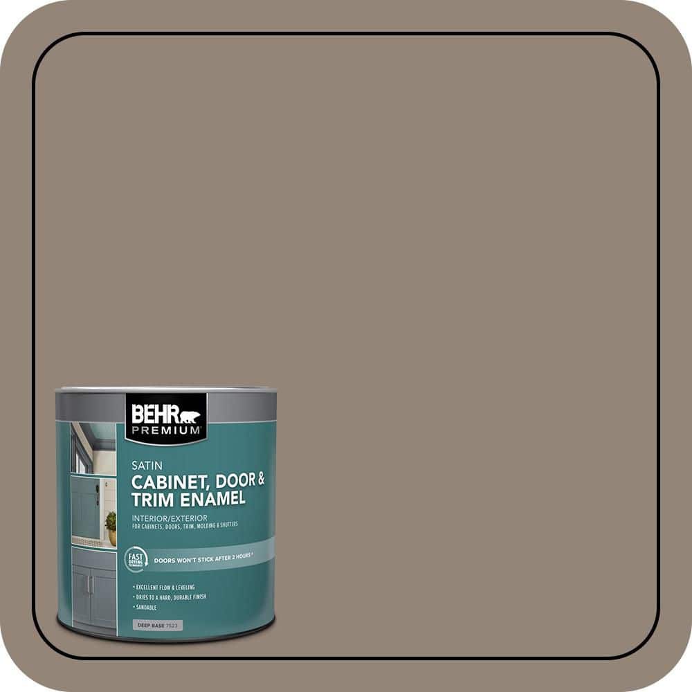 BEHR PREMIUM 1 qt. #N220-5 Ottertail Satin Enamel Interior/Exterior Cabinet, Door & Trim Paint