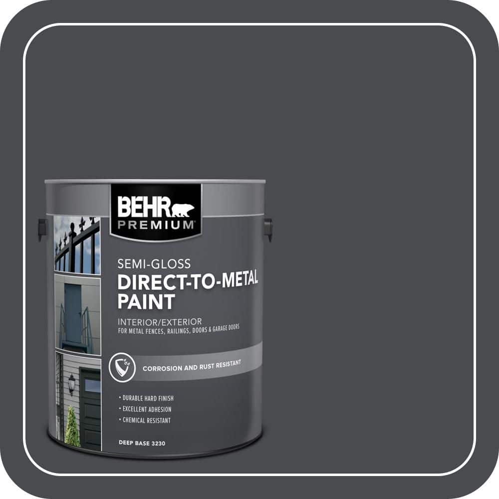 BEHR PREMIUM 1 gal. #N500-7 Night Club Semi-Gloss Direct to Metal Interior/Exterior Paint (1)