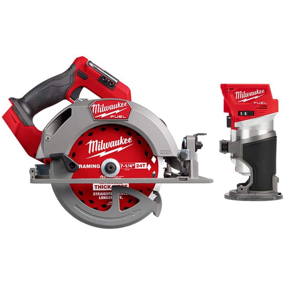 Milwaukee M18 FUEL 18V Lithium-Ion Brushless Cordless 7-1/4 in. Circular Saw w/ Router (1)