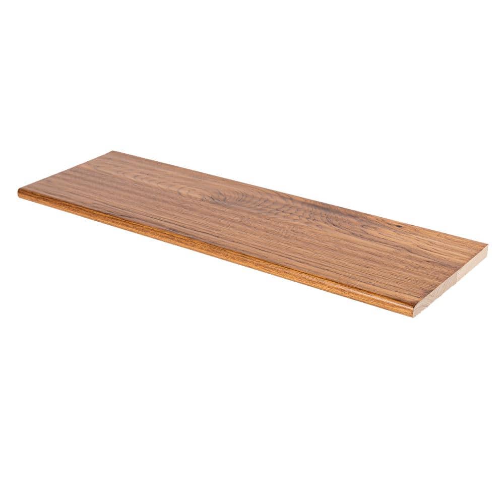 Stairtek 1 in. x 11.5 in. x 42 in. Prefinished Vintage Barrel Hickory Plain Cut Tread (1)
