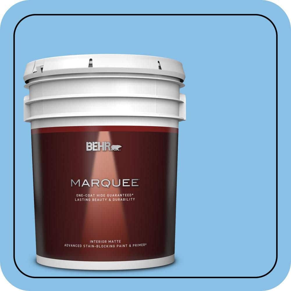 BEHR MARQUEE 5 gal. #P510-3 Rhodes Matte Interior Paint & Primer