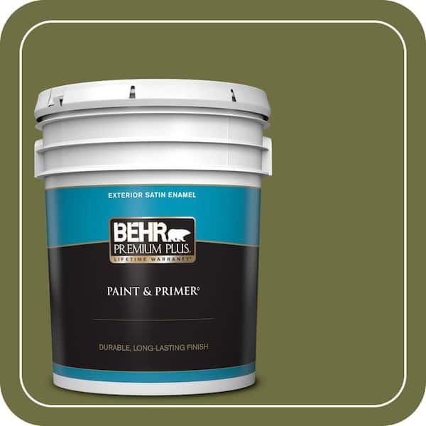 BEHR PREMIUM PLUS #M340-7 Classic Avocado Flat Low Odor & Primer (2)
