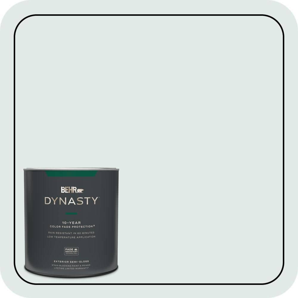 BEHR DYNASTY 1 qt. #W-D-520 Clear View Semi-Gloss Exterior Stain-Blocking Paint & Primer