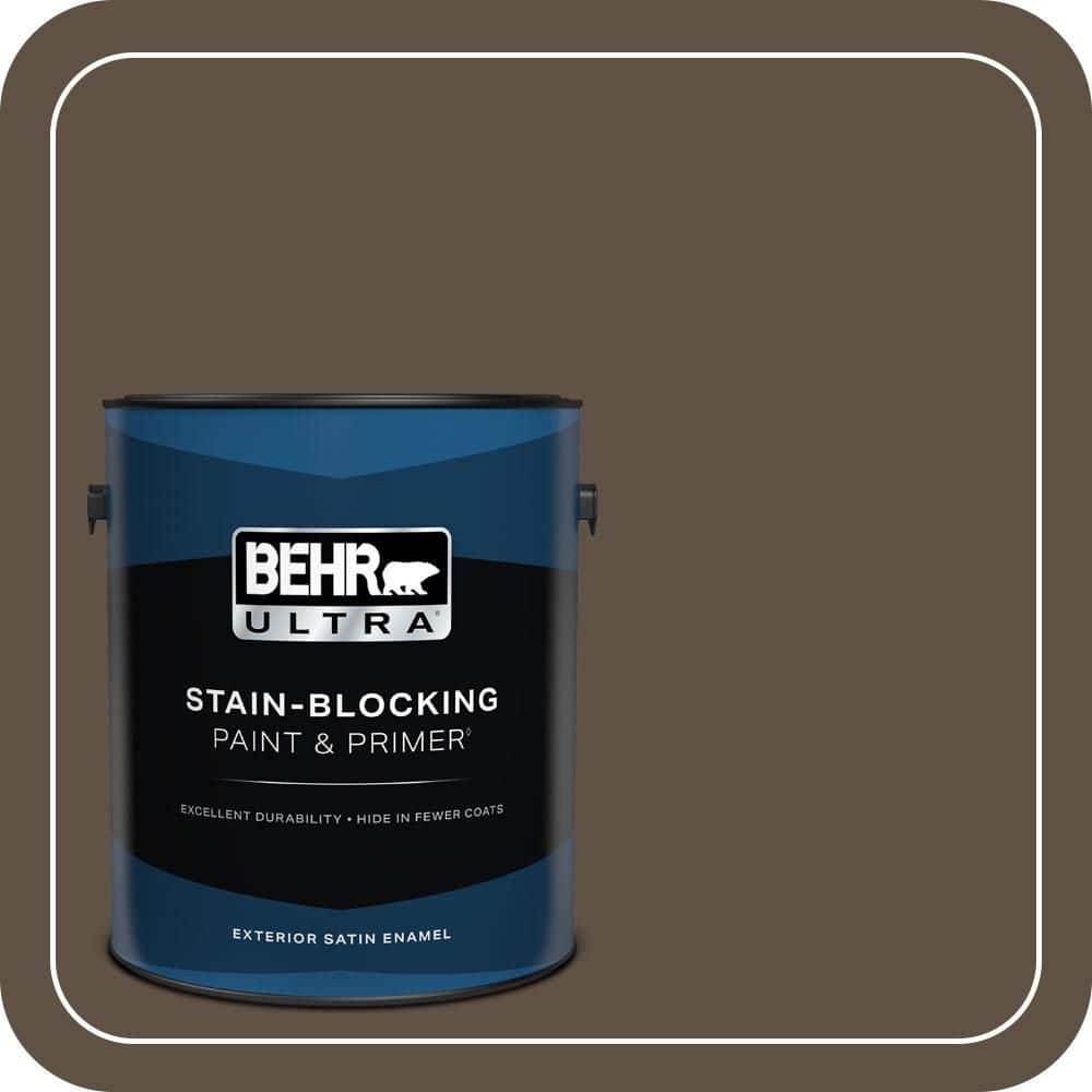 BEHR ULTRA 1 gal. #S-H-720 Volcanic Island Satin Enamel Exterior Paint & Primer