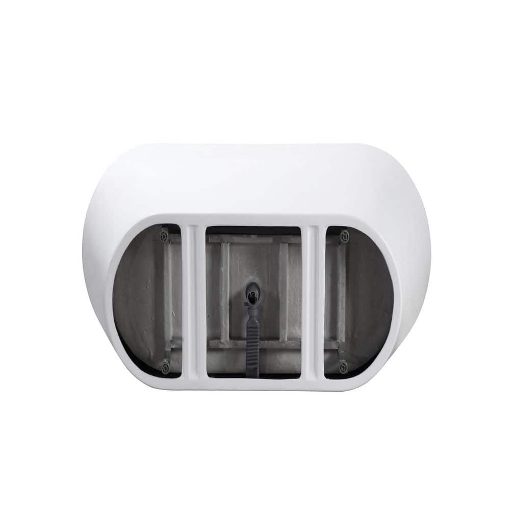 VanityFus 59 in. x 30 in. Oval Acrylic Freestanding Soaking Bathtub with Center Drain in Gloss White (3)