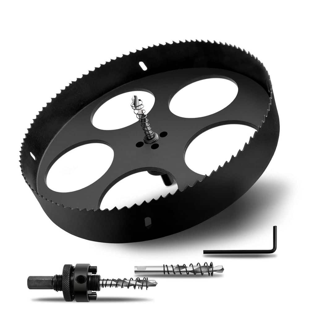 Unbranded Heavy Duty 9.44 240mm Bi-Metal Hole Saw with Arbor HSS Drill Bit for Wood Cornhole Boards Plastic Drywall Metal (1)