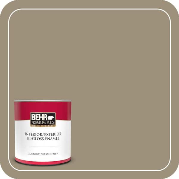 BEHR PREMIUM PLUS #730D-5 Village Square Flat Interior/Exterior Paint & Primer Color Sample (4)