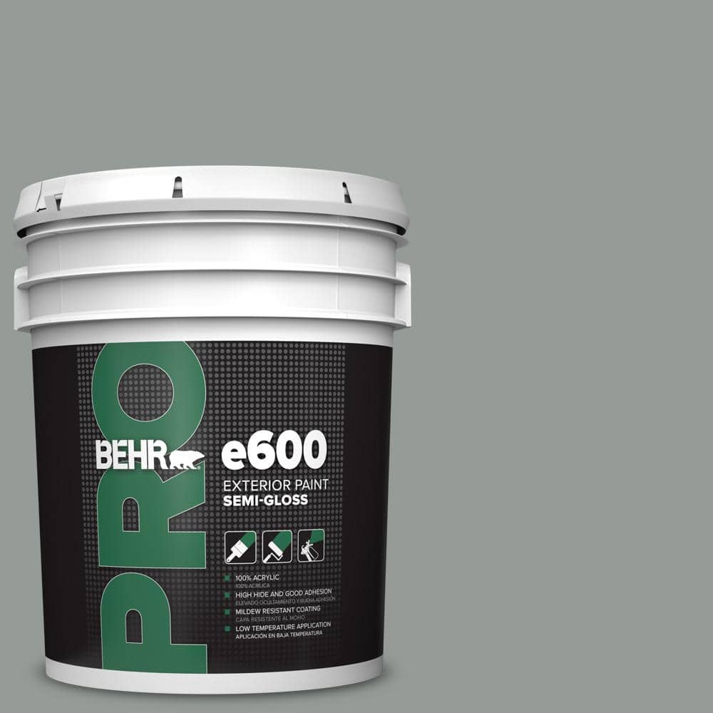 BEHR PRO 5 gal. #BXC-66 Dusk Blue Semi-Gloss Exterior Paint