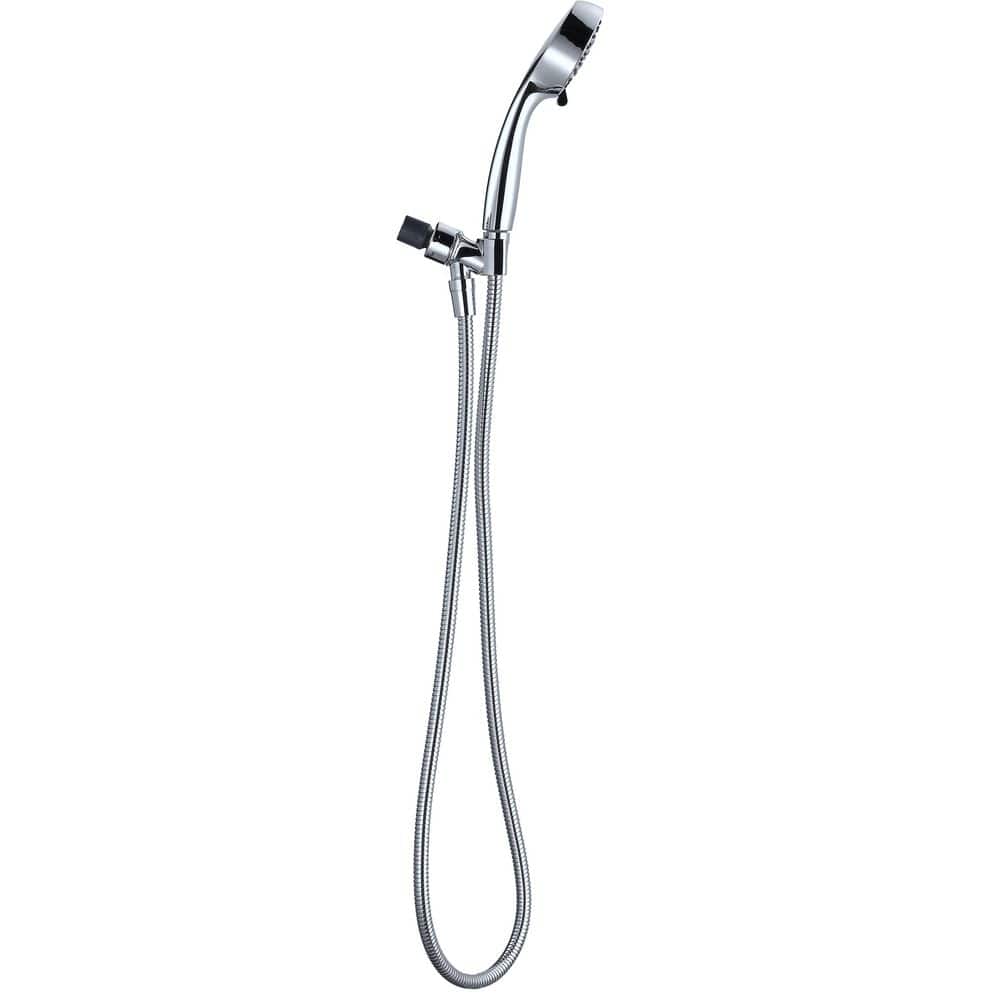 Glacier Bay Massaging 6-Spray Wall Mounted Handheld Shower Head 1.8 GPM in Chrome with 60 in. Hose (4)