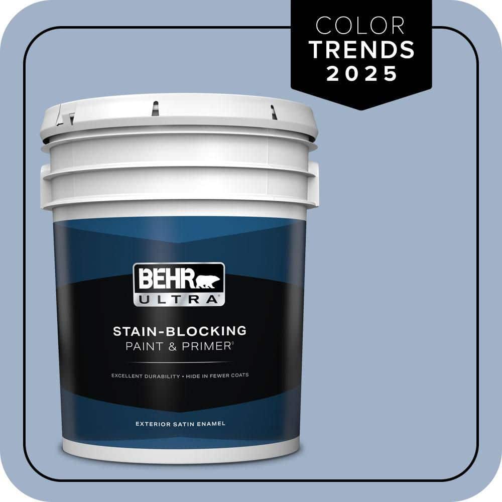 BEHR ULTRA 5 gal. #S530-3 Aerial View Satin Enamel Exterior Paint & Primer