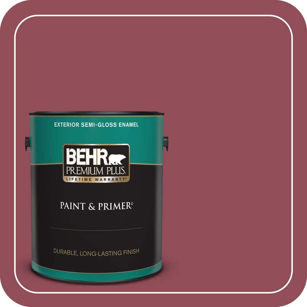 BEHR PREMIUM PLUS 1 gal. #MQ1-05 Rialto Semi-Gloss Enamel Exterior Paint & Primer