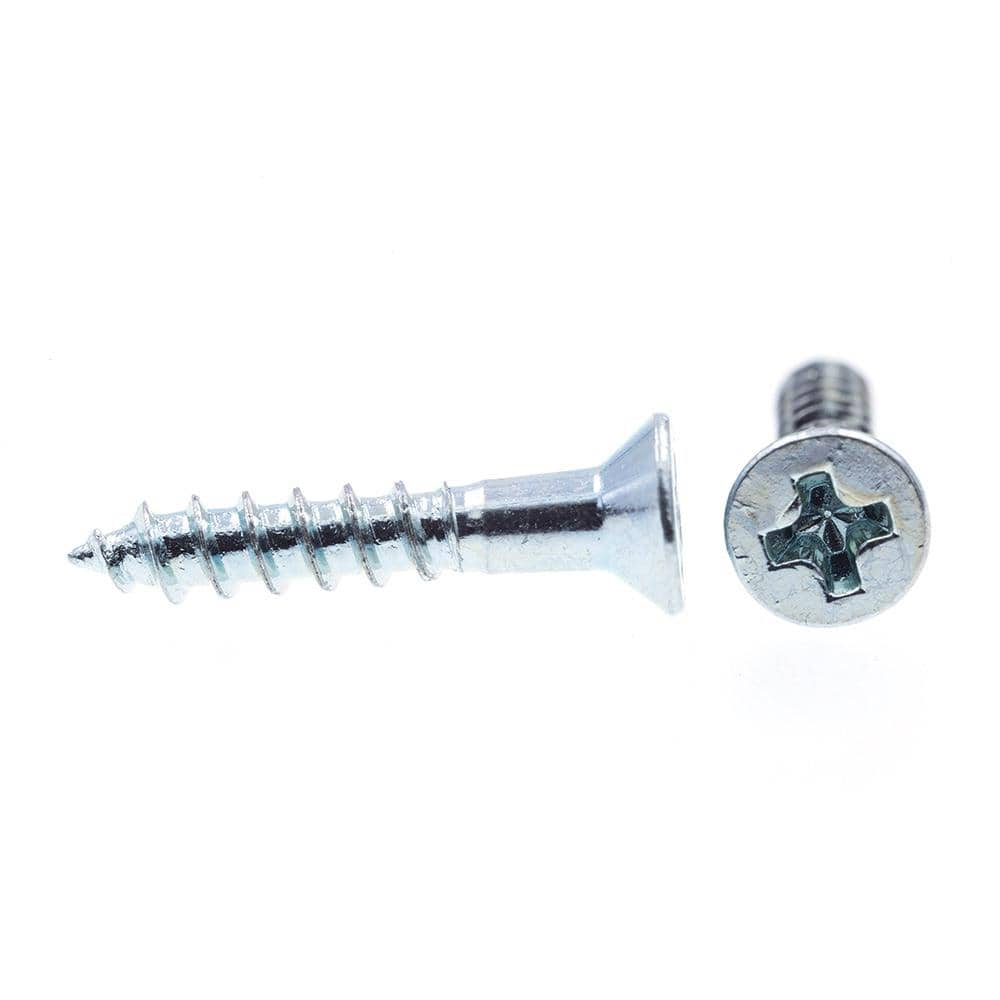 Prime-Line #2 x 1/2 in. Zinc Plated Steel Phillips Drive Flat Head Wood Screws (50-Pack) (2)