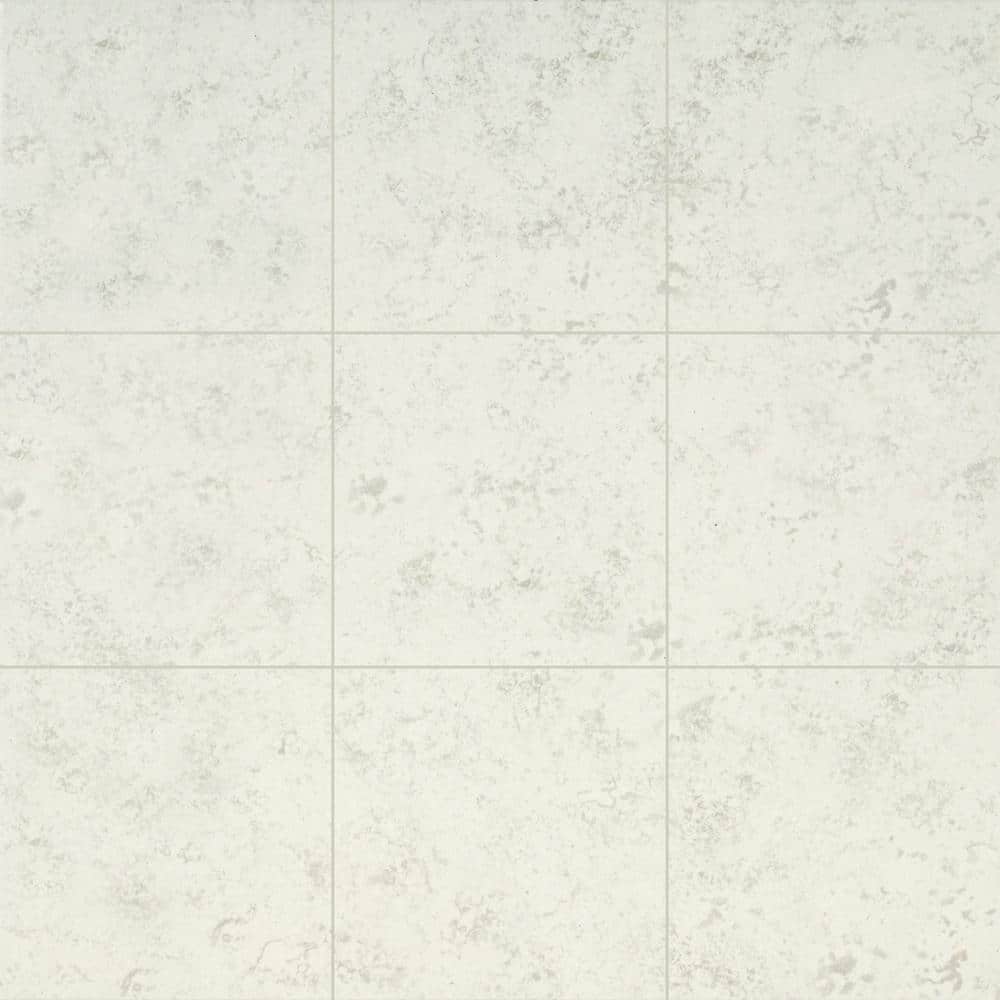 TrafficMaster Baja White 12 in. x 12 in. Matte Ceramic Floor and Wall Tile (15 sq. ft. /Case) (2)