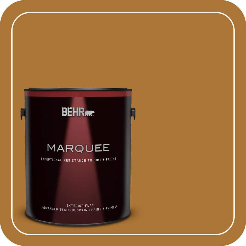 BEHR MARQUEE 1 gal. #S-H-320 Enchanting Ginger Flat Exterior Paint & Primer (1)