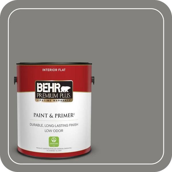 BEHR PREMIUM PLUS #BNC-25 Gray Pepper Enamel Low Odor & Primer (2)