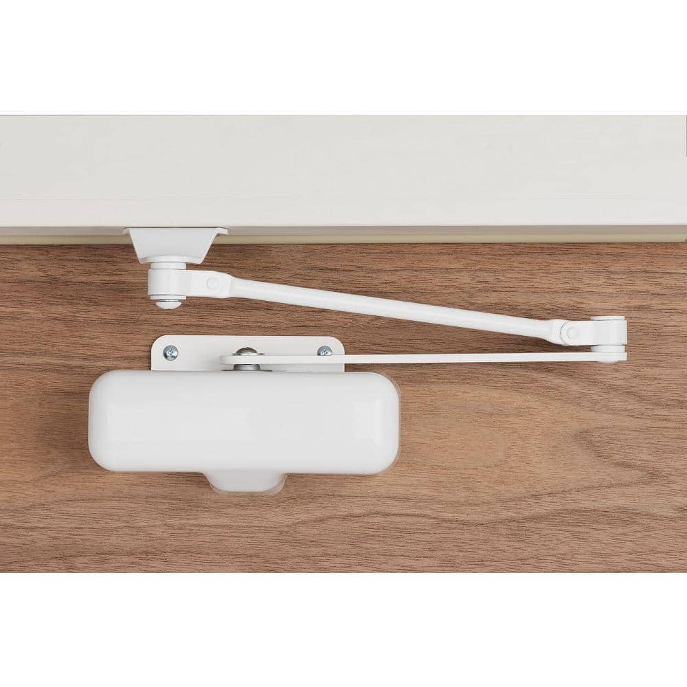 Universal Hardware Light-Duty White Residential Door Closer (4)