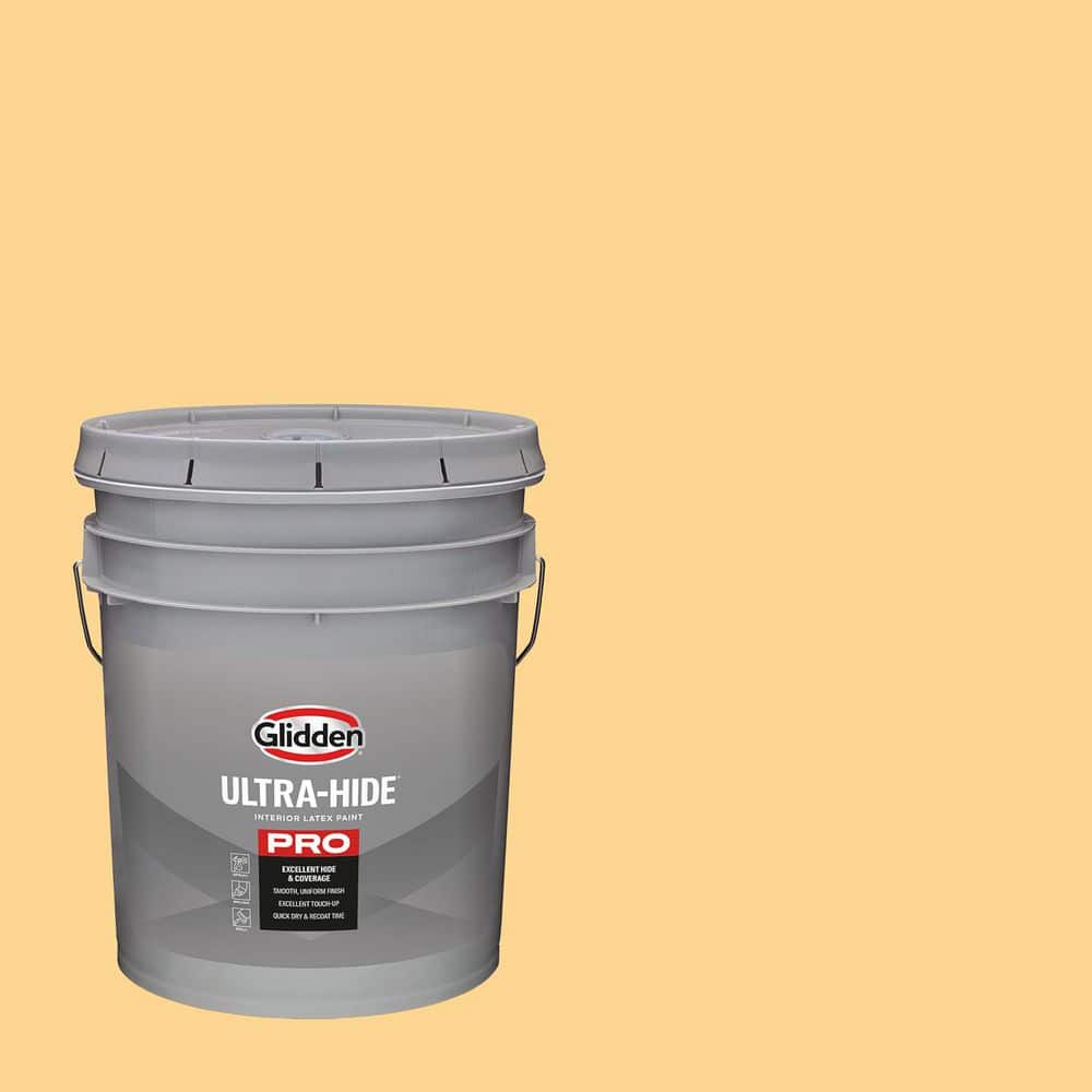 Glidden Ultra-Hide 5 gal. PPG1205-5 Evening Glow Ultra Flat Interior Paint