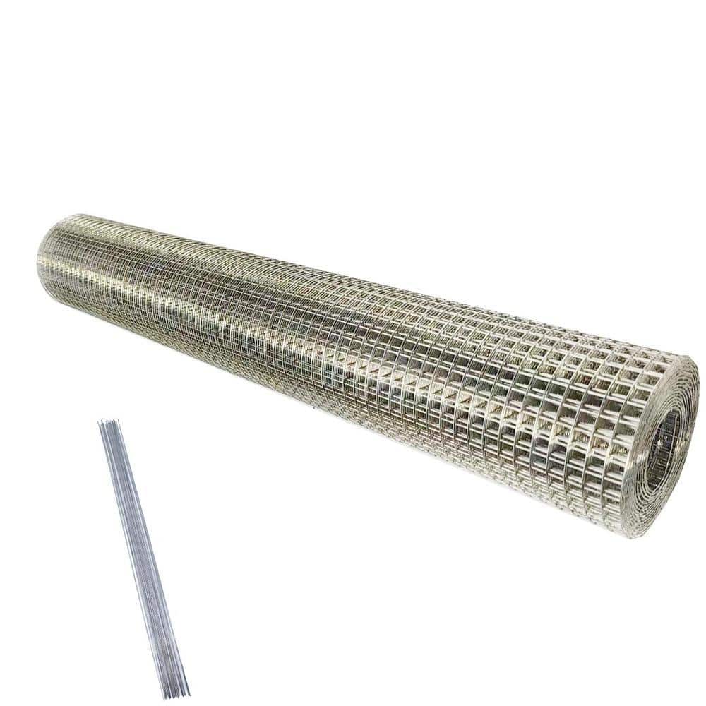 Angel Sar 1/4 in. x 1.3 ft. x 8 ft. 23-Gauge 304 Stainless Steel Welded Wire Mesh, Poultry Netting Cage Fence Hardware Cloth (1)