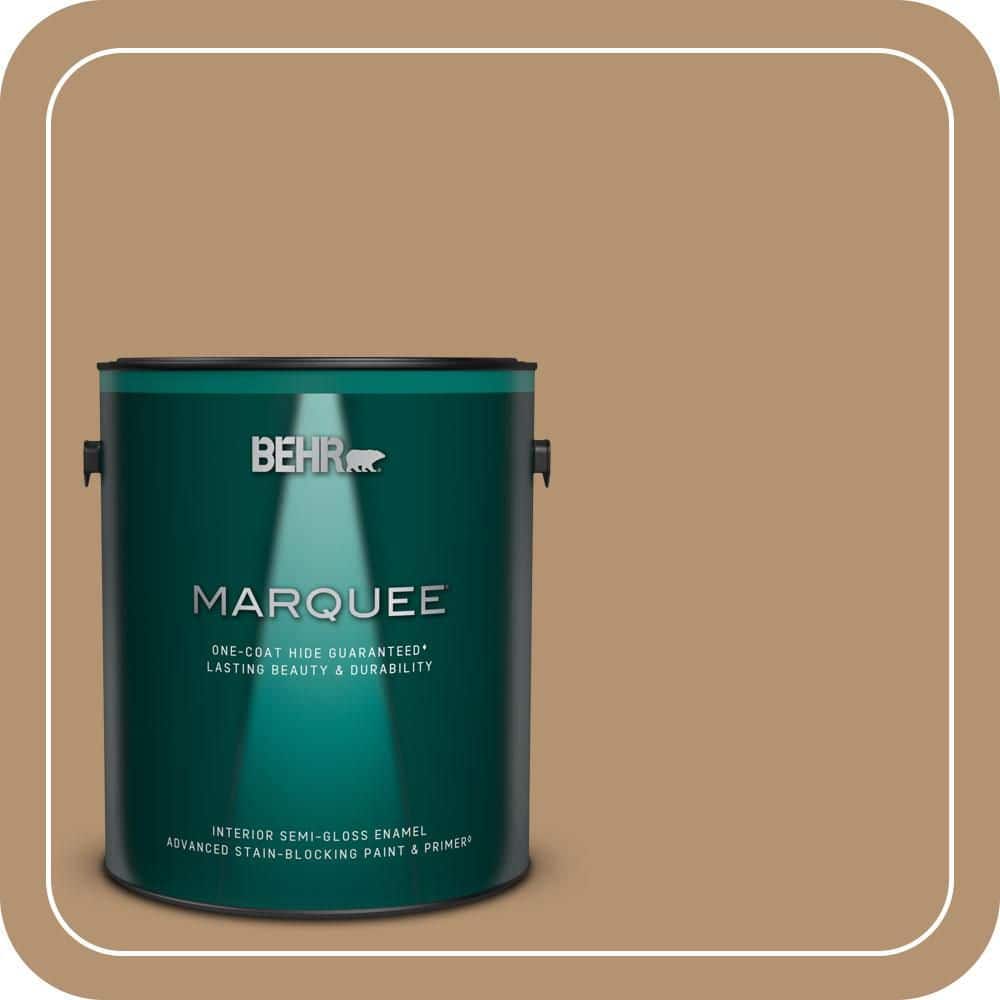 BEHR MARQUEE 1 gal. #QE-30 Keystone Semi-Gloss Enamel Interior Paint & Primer