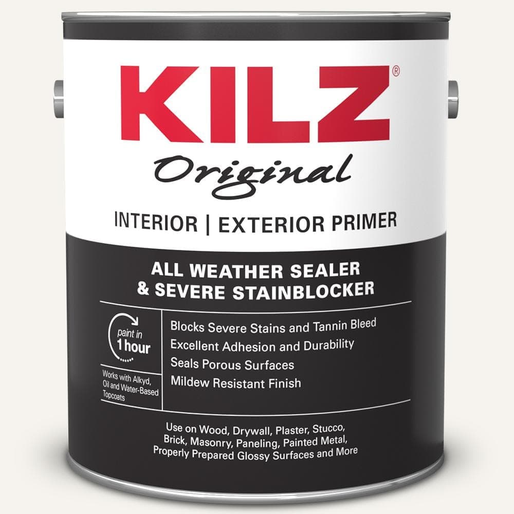 KILZ Original 1 gal. White Oil-Based Interior/Exterior Primer, Sealer, and Stain Blocker