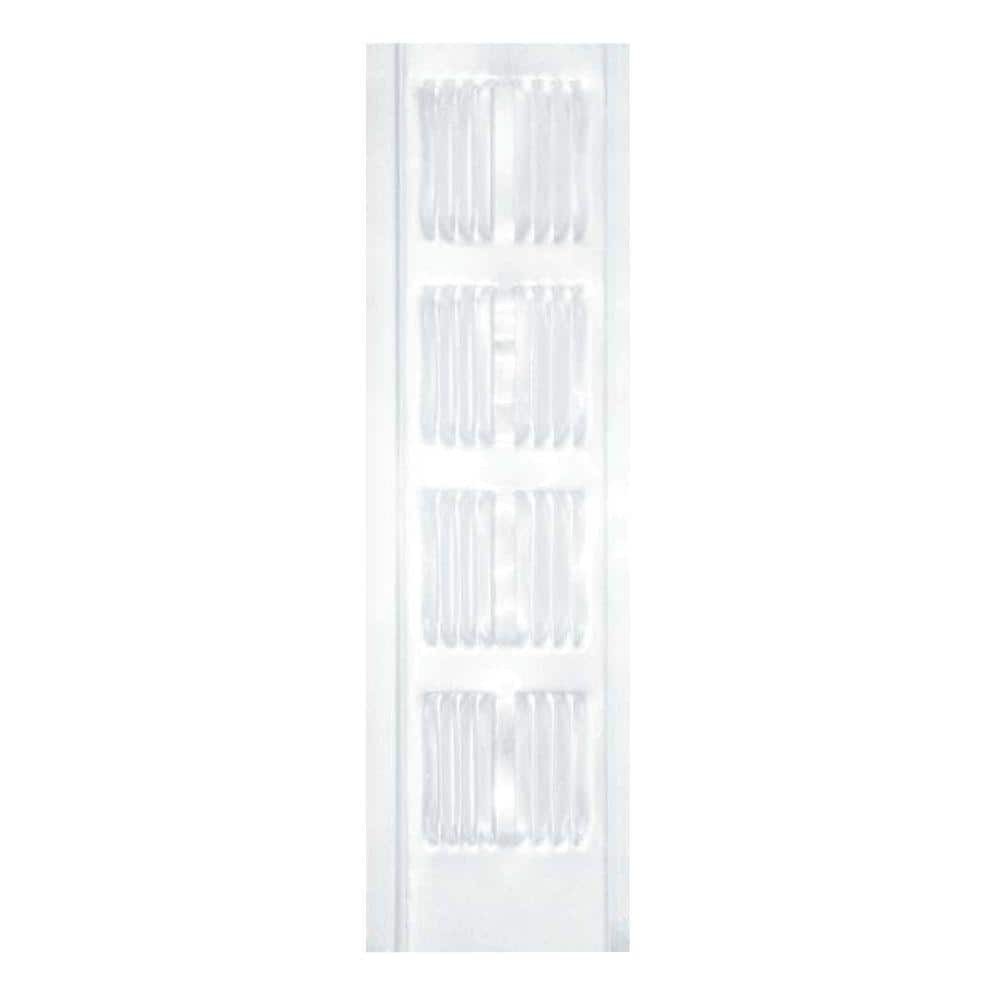 Gibraltar Building Products 2.75 in. x 96 in. Rectangular White Built-in Screen Aluminum Soffit Vent (3)