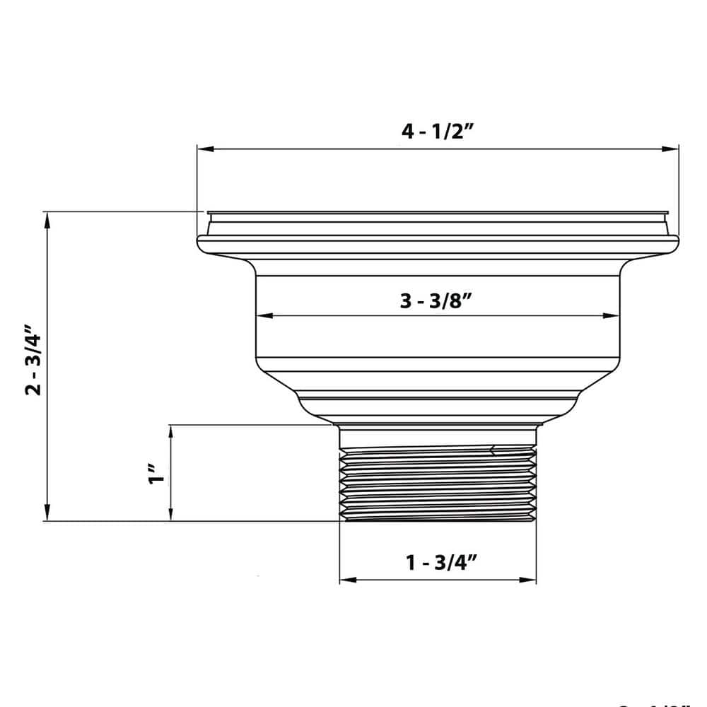Ruvati 3.5 in. Kitchen Sink Basket Strainer Drain Assembly for Thick Fireclay Sinks in Silver (3)