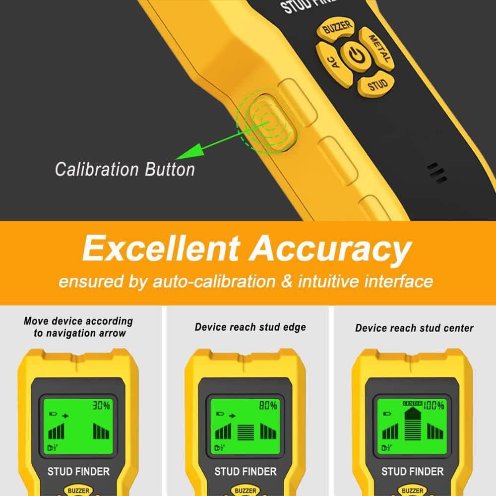 Unbranded 5-in-1 Wall Scanner Stud Finder Detector for Wood Metal Joists and Pipes with Wide Use and Practical Gadget (3)