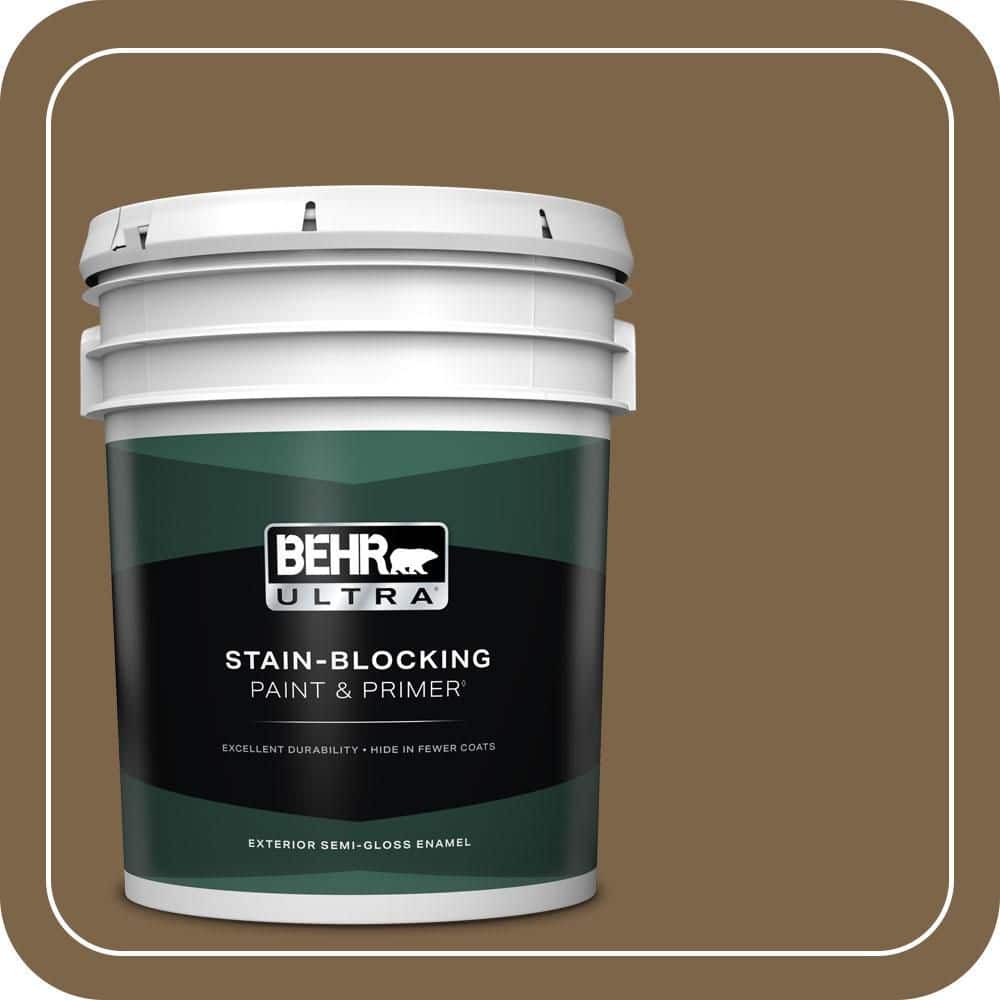 BEHR ULTRA 5 gal. #PPU4-19 Arts and Crafts Semi-Gloss Enamel Exterior Paint & Primer