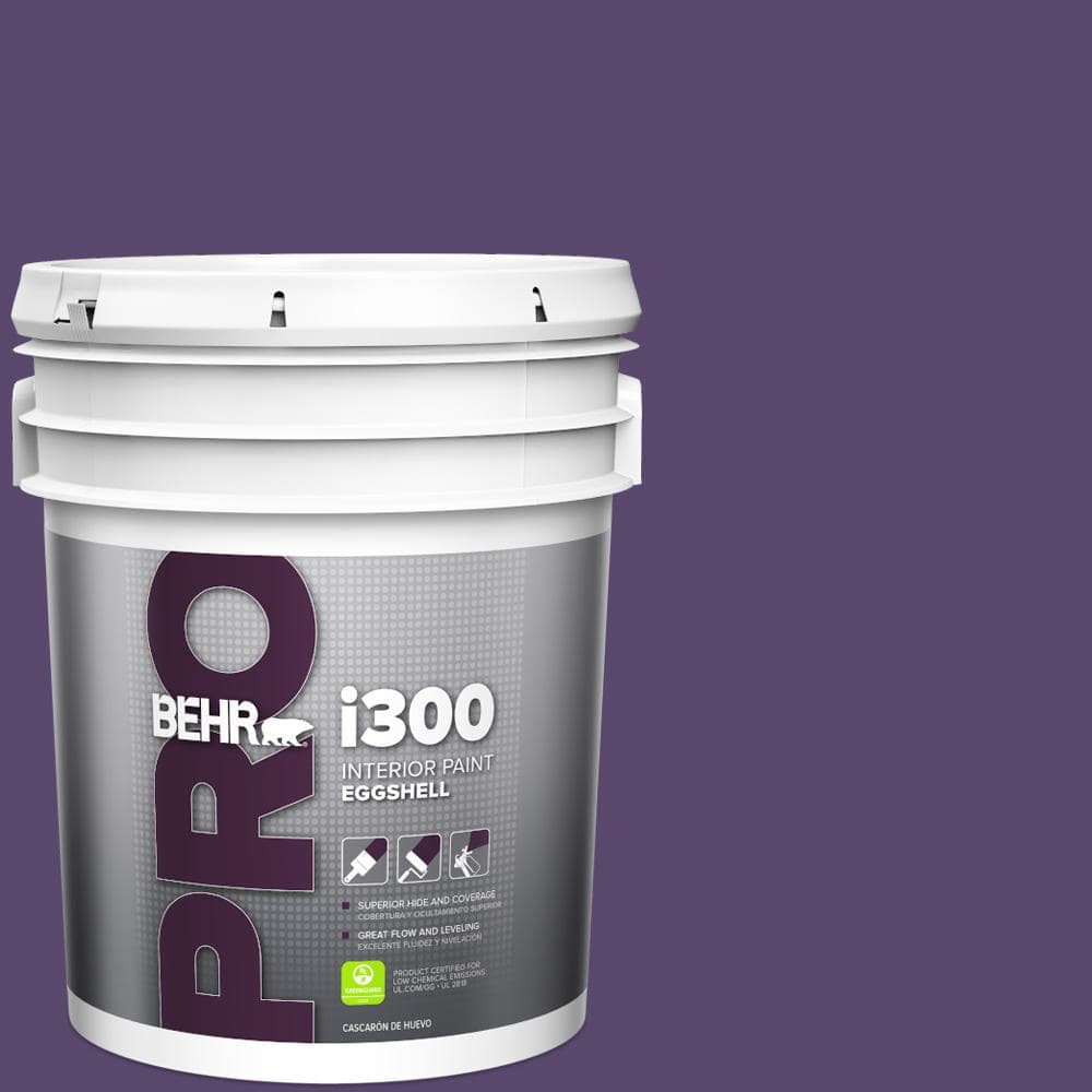 BEHR PRO 5 gal. #P570-7 Proper Purple Eggshell Interior Paint