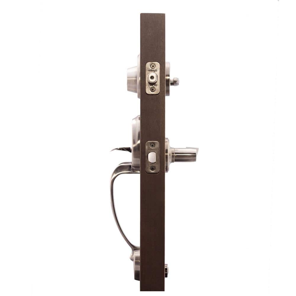 Copper Creek Colonial Antique Nickel Door Handleset and Waverlie Handle Trim (3)