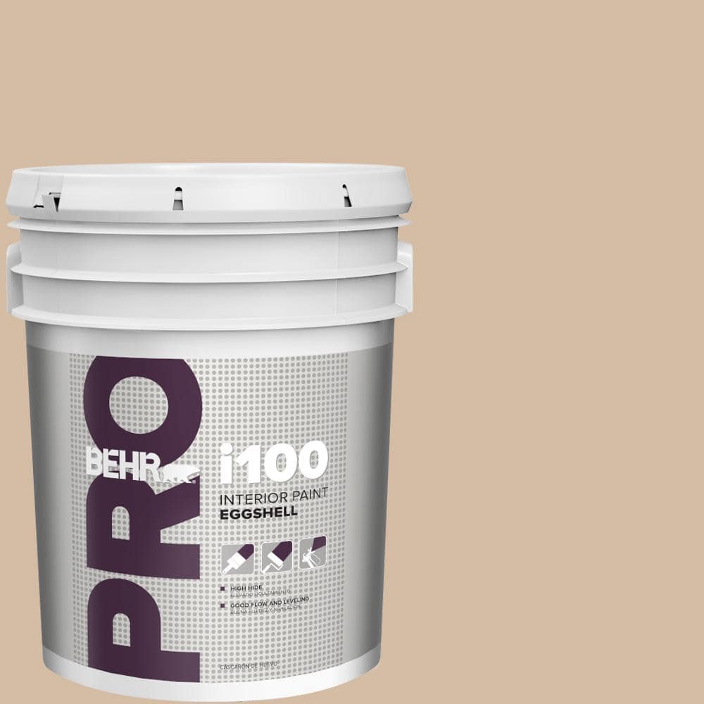 BEHR PRO 5 gal. #PWL-86 Nutty Beige Eggshell Interior Paint