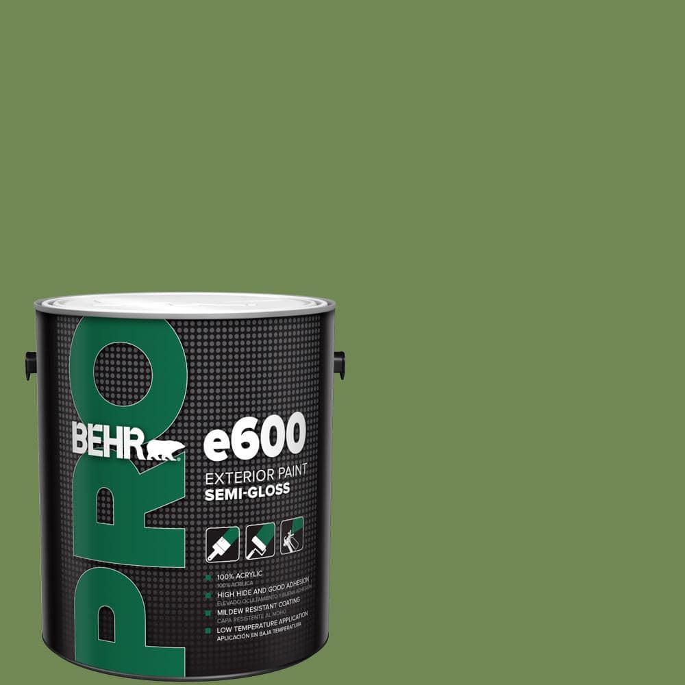 BEHR PRO 1 gal. #M370-6 Snip of Parsley Semi-Gloss Exterior Paint