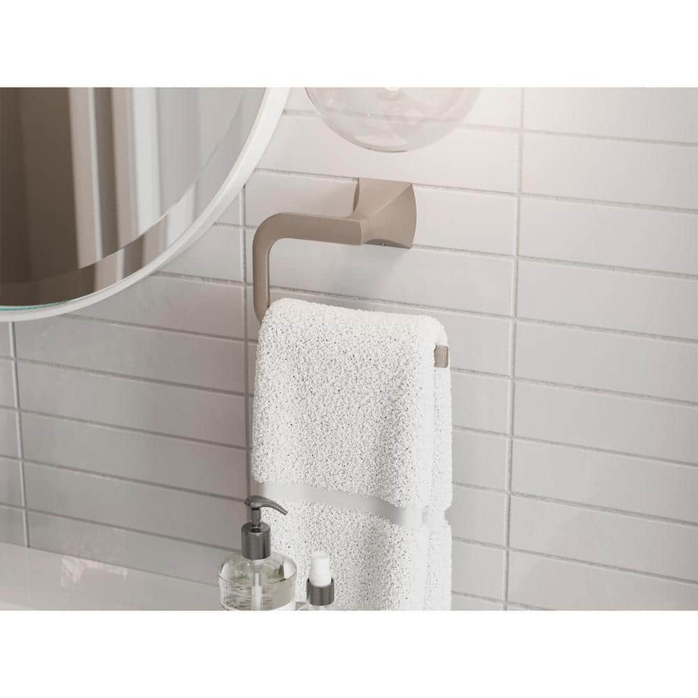 Pfister Bruxie Wall Mounted Hand Towel Holder in Spot Defense Brushed Nickel (2)
