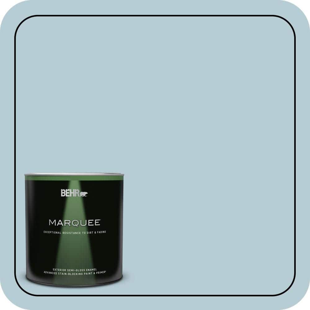 BEHR MARQUEE 1 qt. #530E-3 Sonata Semi-Gloss Enamel Exterior Paint & Primer