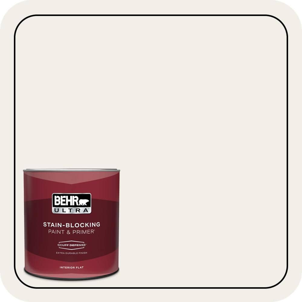 BEHR ULTRA 1 qt. #T11-13 Fuji Snow Extra Durable Flat Interior Paint & Primer