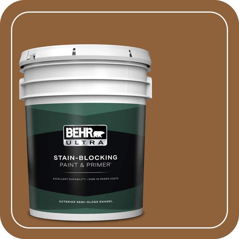 BEHR ULTRA 5 gal. #S250-7 Moroccan Spice Semi-Gloss Enamel Exterior Paint & Primer
