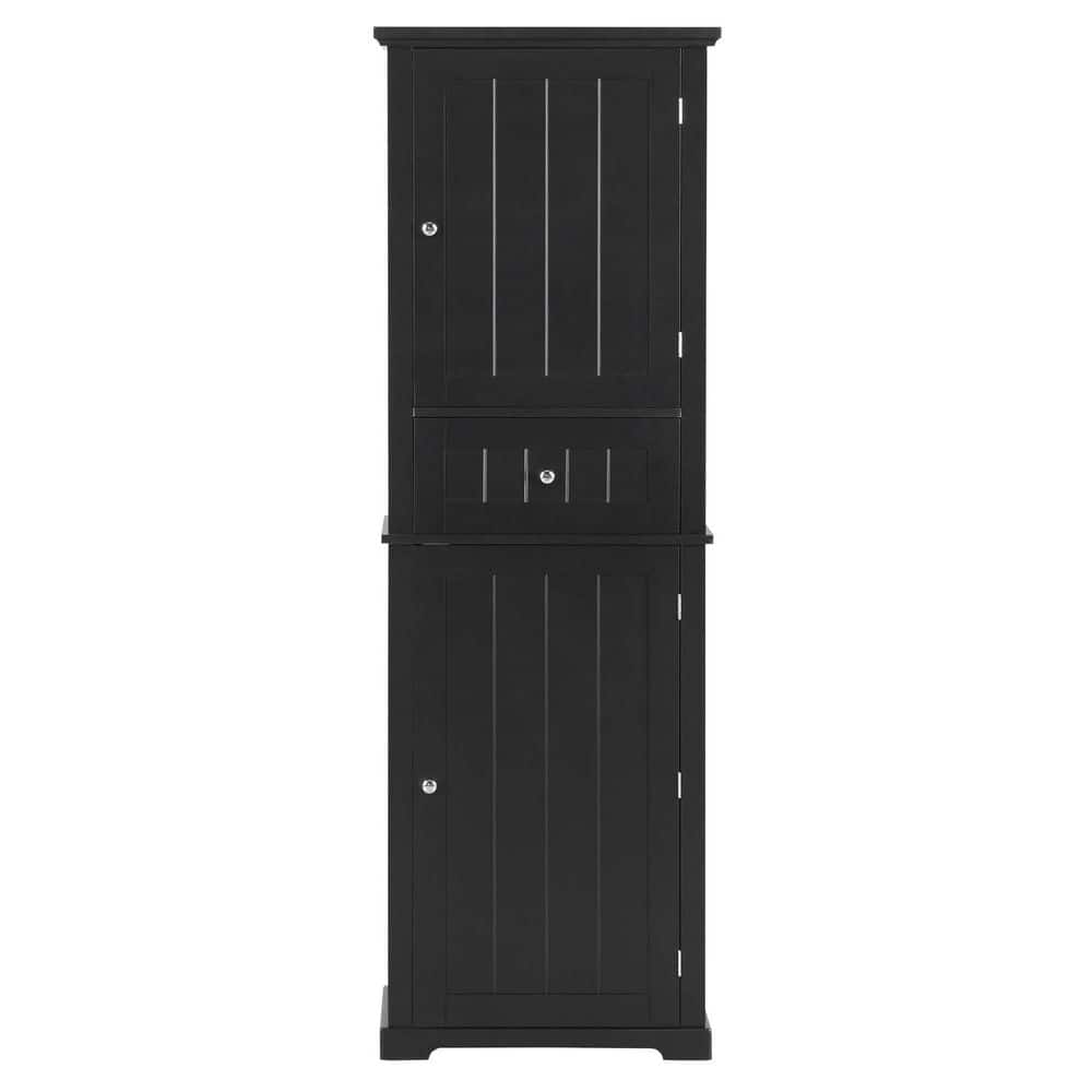 XUJMK 22 in. W 11 in. D 67 in. H Linen Cabinet, Tall Bathroom Storage Cabinet, Freestanding Bathroom Storage Cabinet (2)