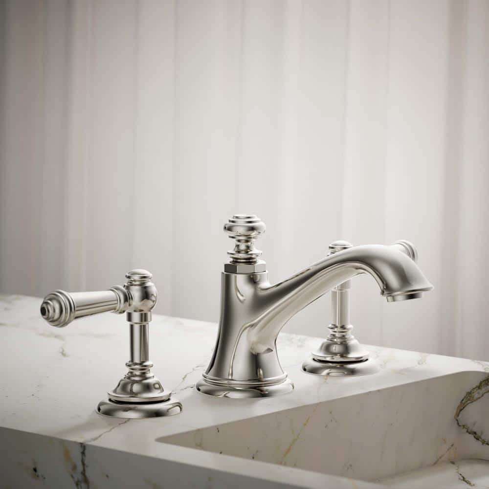 KOHLER Artifacts 5.375 in. Bathroom Sink Spout with Bell Design in Vibrant Polished Nickel (2)