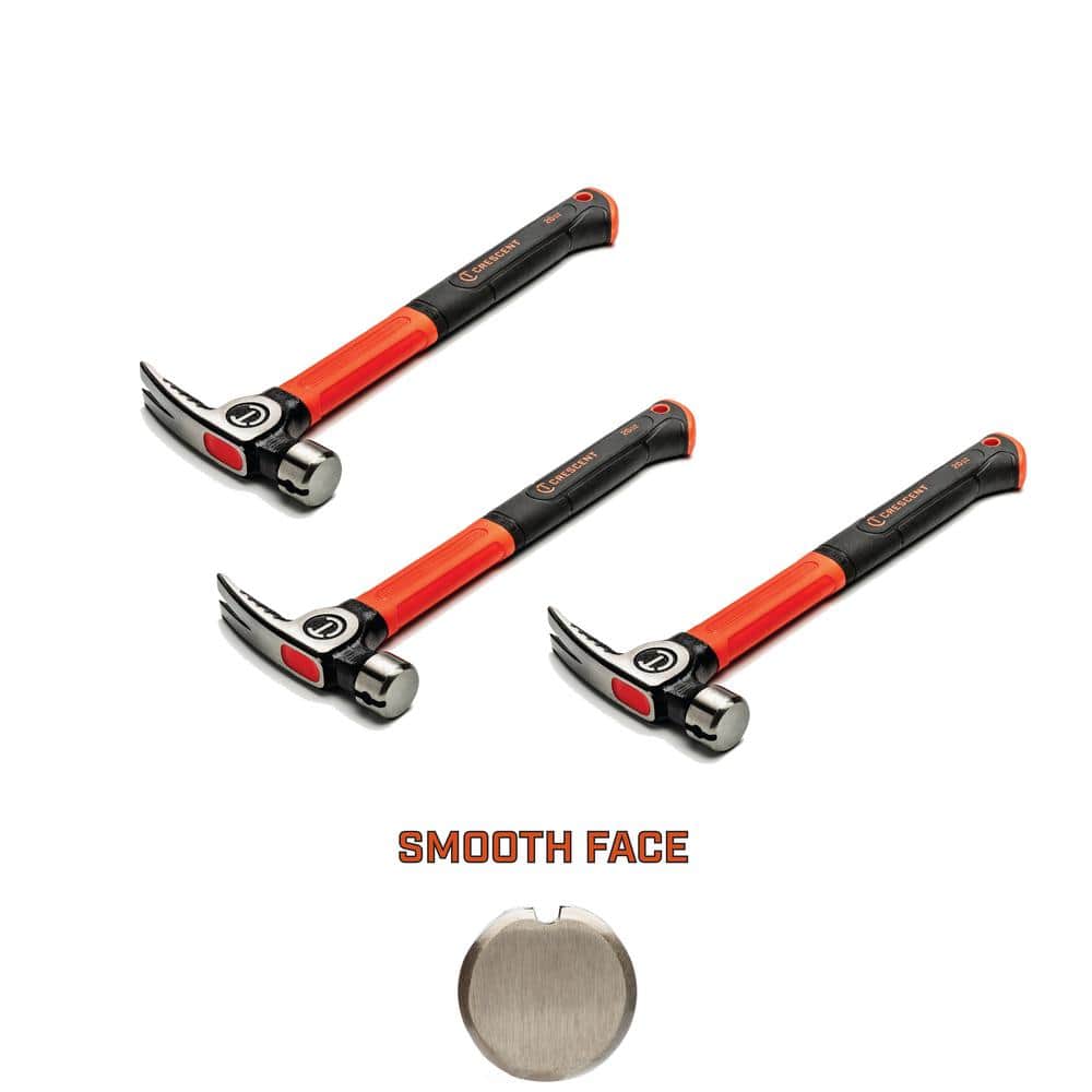 Crescent Fiberglass General Purpose Hammer Contractors Pack (3-Piece)