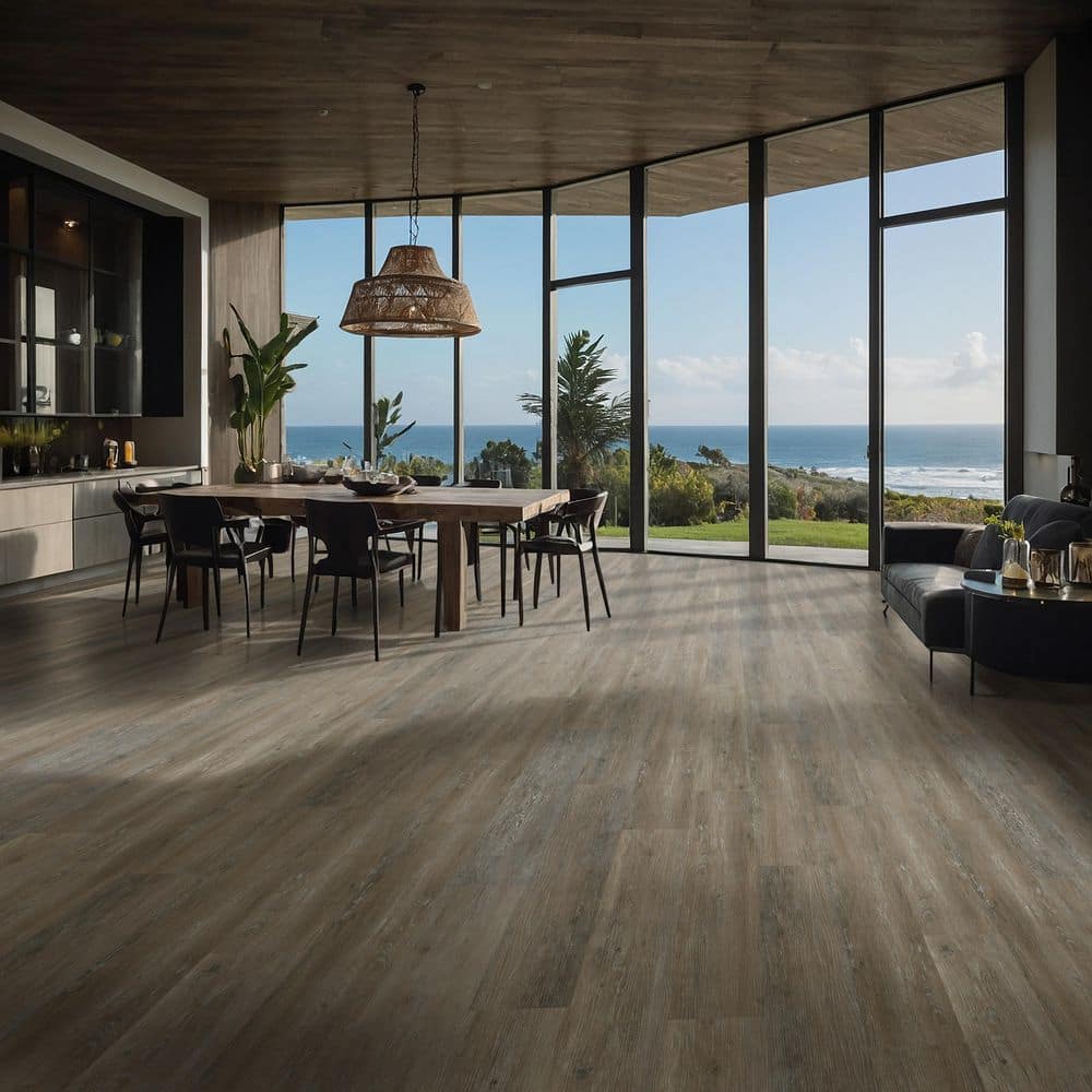 TrafficMaster Big Horn 6 MIL x 6 in. x 36 in. Waterproof Click Lock Vinyl Plank Flooring (23.95 sq. ft. /case) (4)