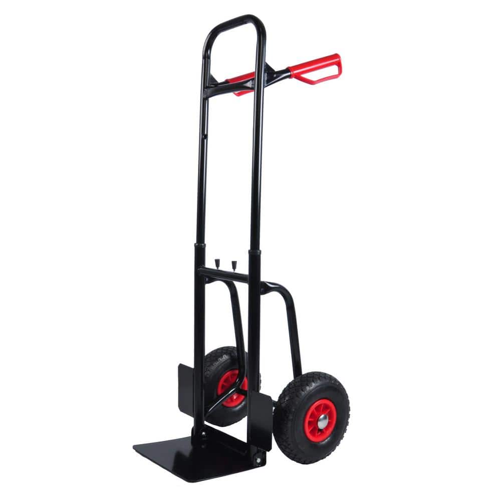 Amucolo Steel trolley Heavy-Duty Manual Truck Platform Truck with Double Handles, 330 lbs. capacity (1)