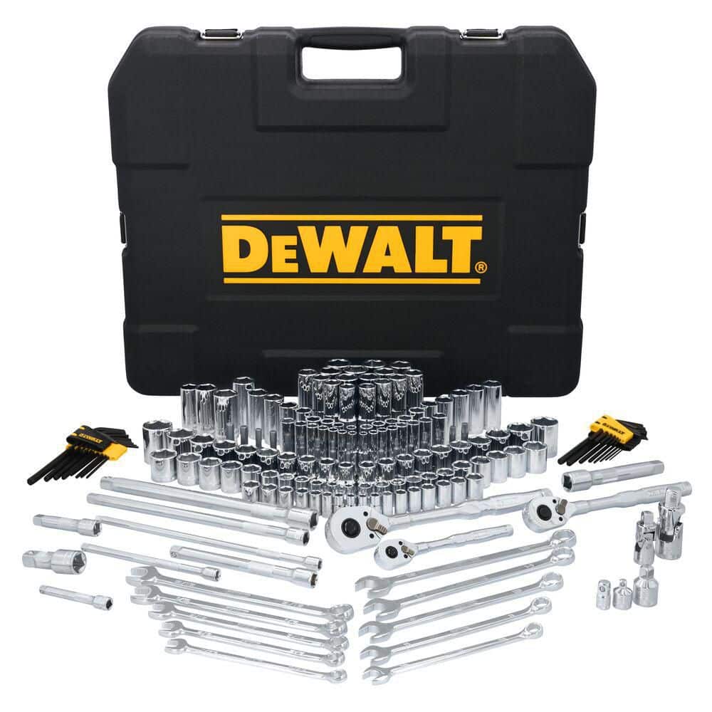 DEWALT TOUGHSERIES 185-Piece Mechanics Tool Set for 1/4 in. 3/8 in. and 1/2 in. Drive with Hard Shell Carrier (1)