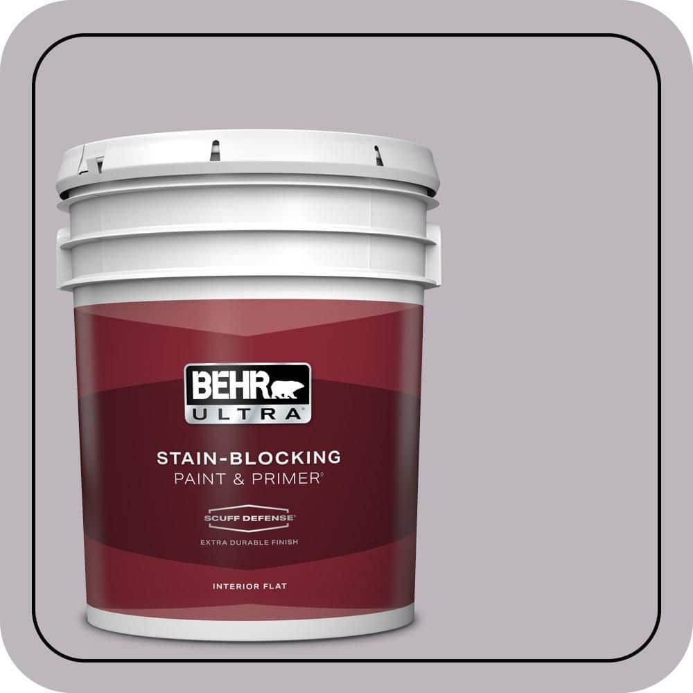 BEHR ULTRA 5 gal. #N100-3 Future Vision Extra Durable Flat Interior Paint & Primer