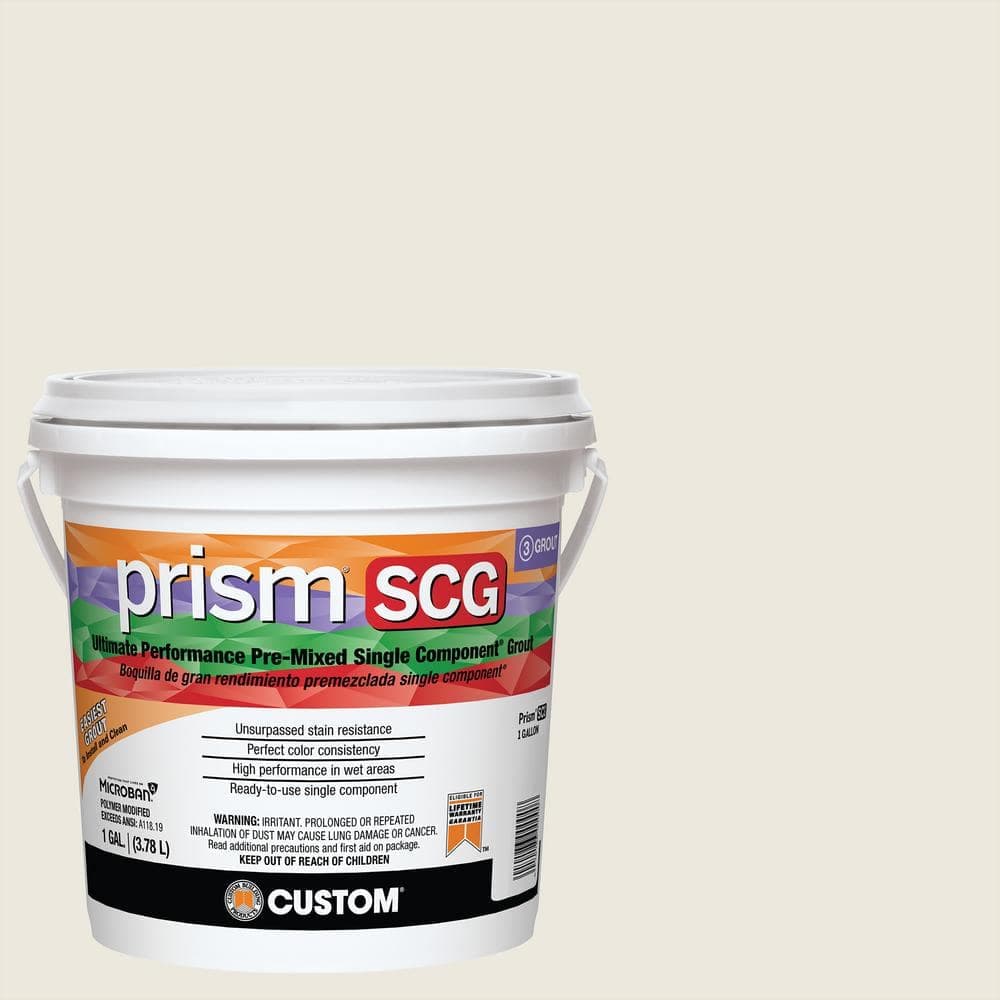 Custom Building Products Prism SCG #381 Bright White 1 Gal. Ultimate Performance Pre-Mixed Single Component Grout (2)