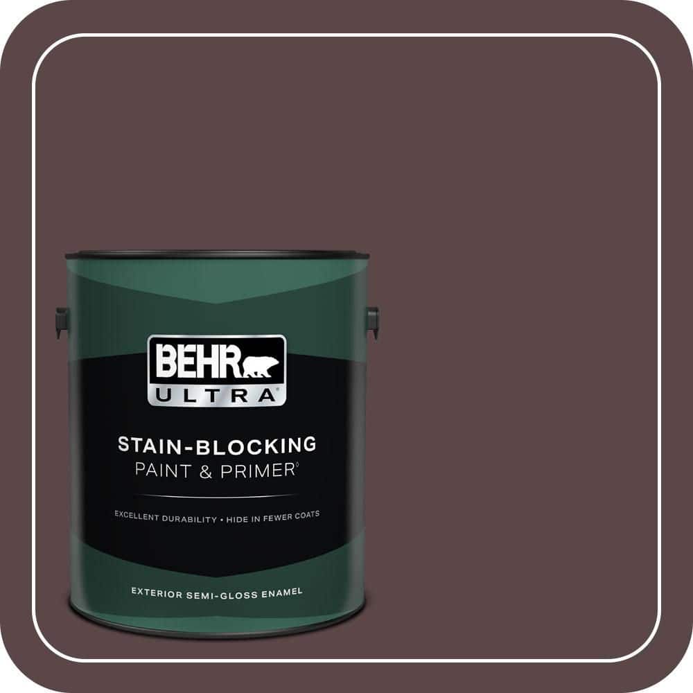 BEHR ULTRA 1 gal. #MQ1-44 Wild Boysenberry Semi-Gloss Enamel Exterior Paint & Primer