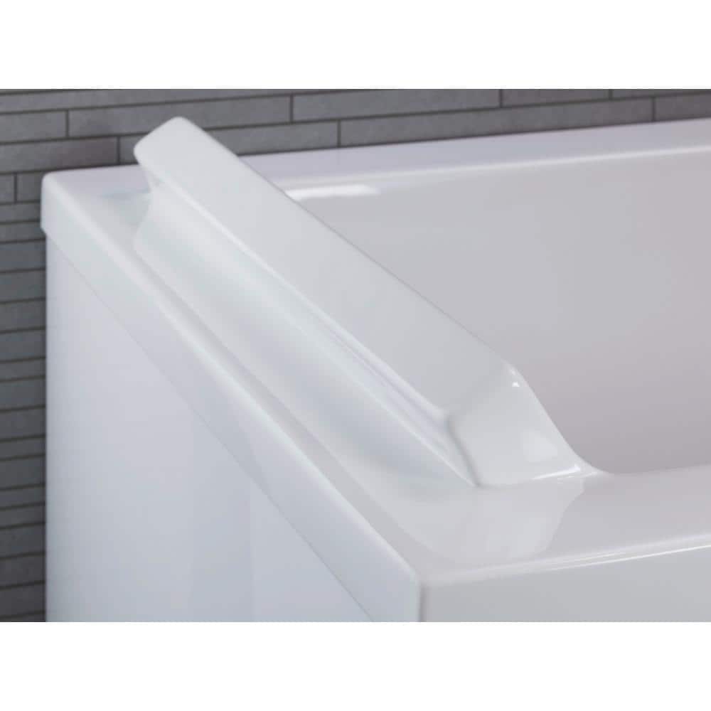 Duravit Starck 66.88 in. Acrylic Rectangular Drop-in Bathtub in White (3)