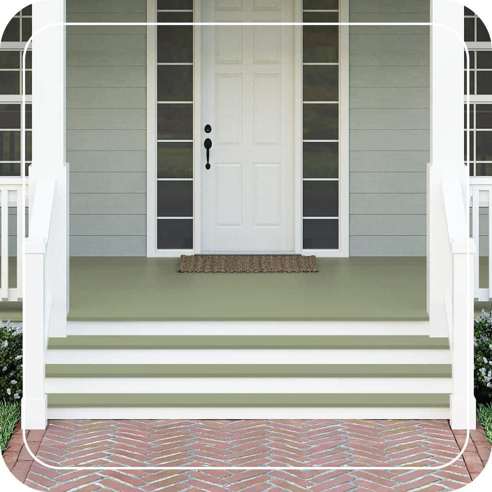 BEHR PREMIUM #PPU11-07 Textured Low-Lustre Enamel Interior/Exterior Porch and Patio Anti-Slip Floor Paint (2)