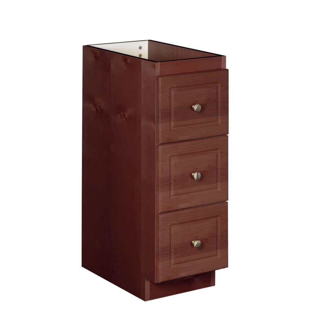Simplicity by Strasser Ultraline 12 in. W x 21 in. D x 34.5 in. H Simplicity Vanity Bridges and Side Cabinets without Tops in Dark Alder (1)