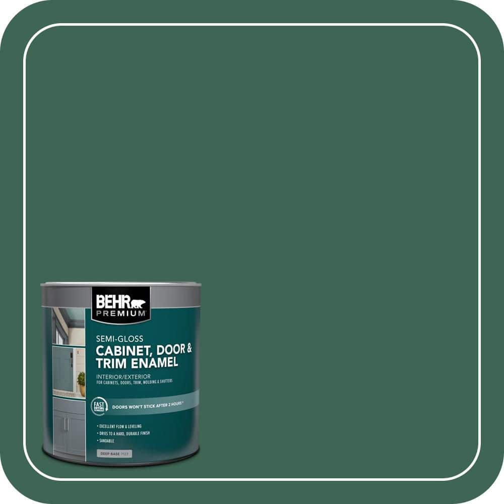 BEHR PREMIUM 1 qt. #480D-7 Isle of Pines Semi-Gloss Enamel Interior/Exterior Cabinet, Door & Trim Paint