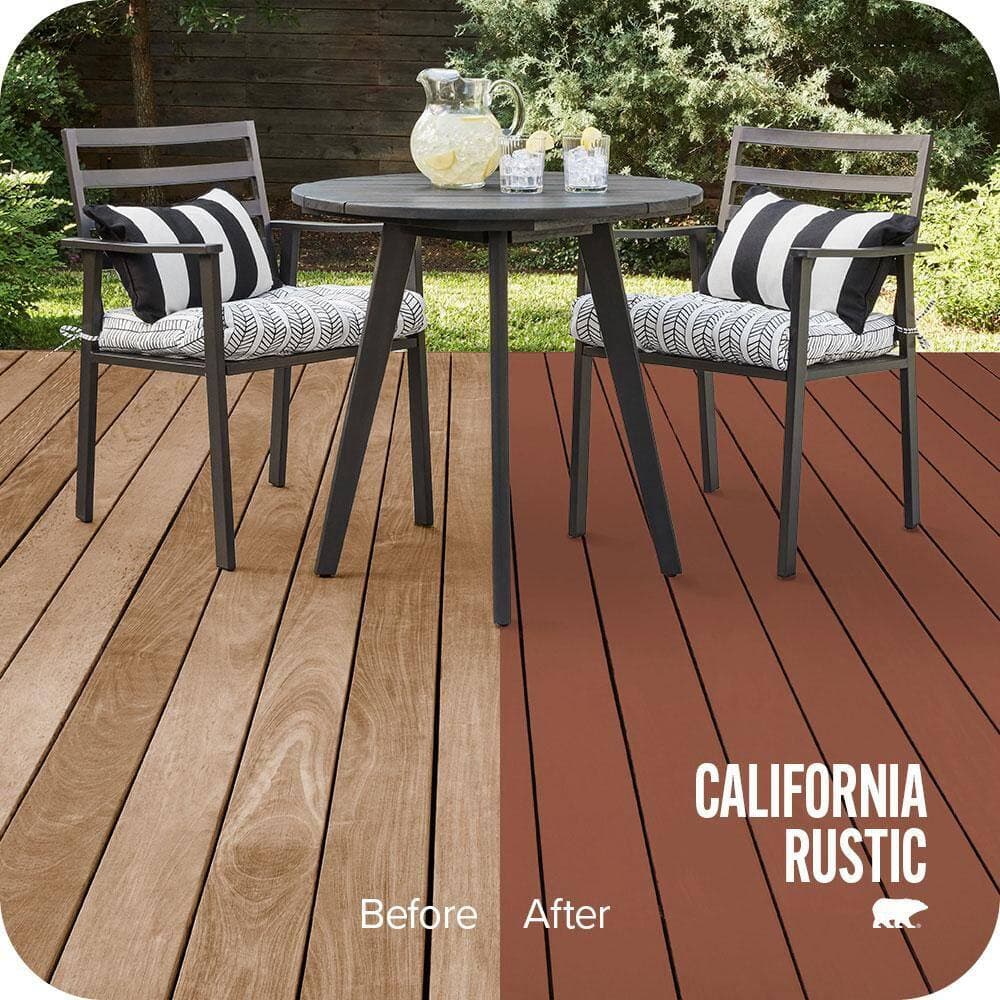 BEHR PREMIUM 1 gal. #SC-130 California Rustic Solid Color Waterproofing Exterior Wood Stain and Sealer (2)